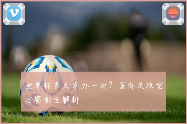 世界杯多久举办一次？国际足联官方赛制全解析
