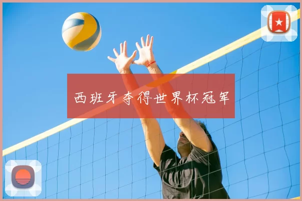 西班牙夺得世界杯冠军