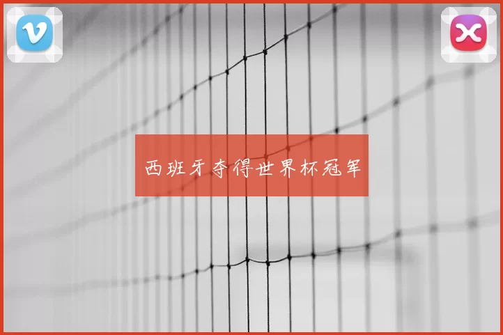 西班牙夺得世界杯冠军